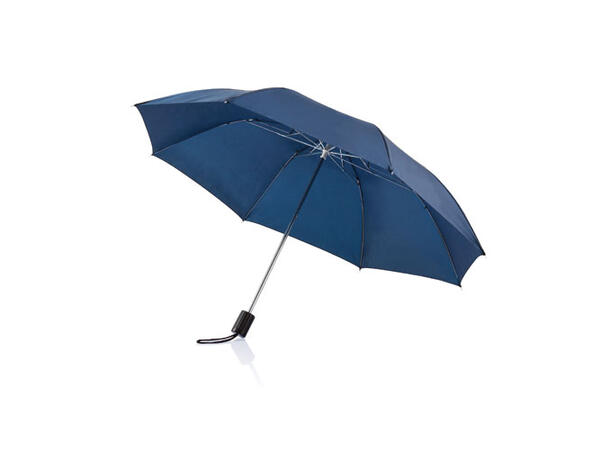 Deluxe 20" sammenleggbar paraply blå 